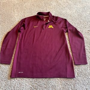 Nike Maroon Minnesota Quarter-Zip Pullover